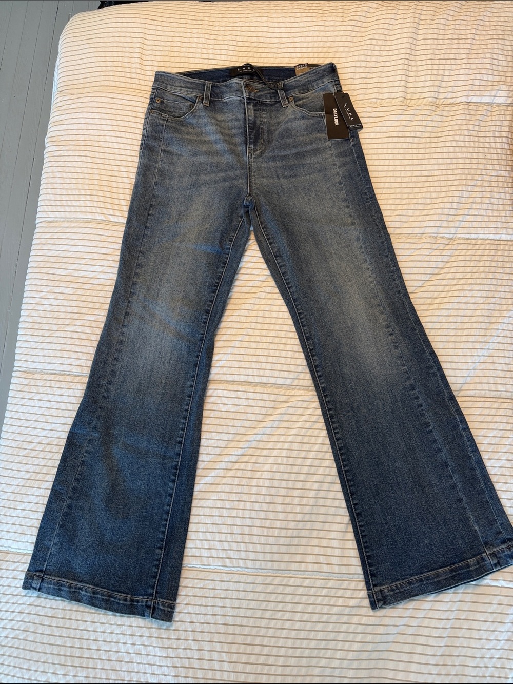 Liverpool Dark Wash Flare Jeans - Wide Leg